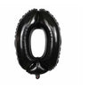 Balon din folie metalizata, Balon aniversar, 40 cm, Negru, Cifra 0-0