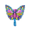 Balon din Folie Metalizata Flippy, Mini Figurine, Model Fluturaș, 40x34cm, Ambalaj Individual, Pai Inclus, Multicolor-0