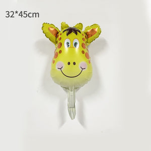 Balon din folie metalizata Mini Figurine Animăluțe, Model Girafă. 32x45cm, Multicolor-0