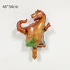 Balon din folie metalizata Mini Figurine Dinozaur, Model T-Rex, 48x34cm, Multicolor-0