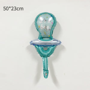 Balon din folie metalizata Mini Figurine, Model Suzetă albastră, 23x50cm, Multicolor-0