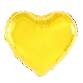Balon folie inima, 40 cm, auriu-0