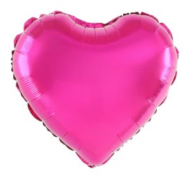 Balon folie inima, 40 cm, roz-0