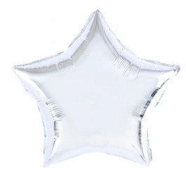 Balon folie stea, 40 cm, argintiu-0