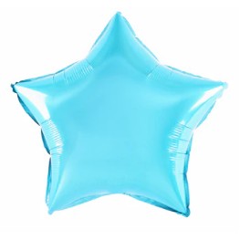 Balon folie stea, 40 cm, bleu-0