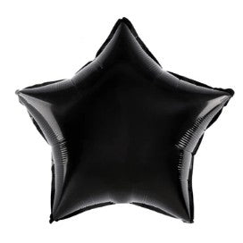 Balon folie stea, 40 cm, negru-0