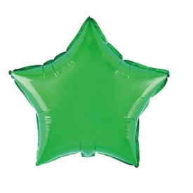 Balon folie stea, 40 cm, verde-0