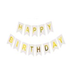 Banner de Petrecere Stegulete Colorate Happy Birthday-0