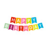 Banner Happy Birthday 100x200 cm, Flippy, Dimensiune Stegulet 11.5x16.5 cm, Rola de Ata Inclusa, Multicolor-0