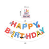 Banner Happy Birthday 100x200 cm, Flippy, Dimensiune Stegulet 11.5x16.5 cm, Rola de Ata Inclusa, Tematica Aniversare, Multicolor-0