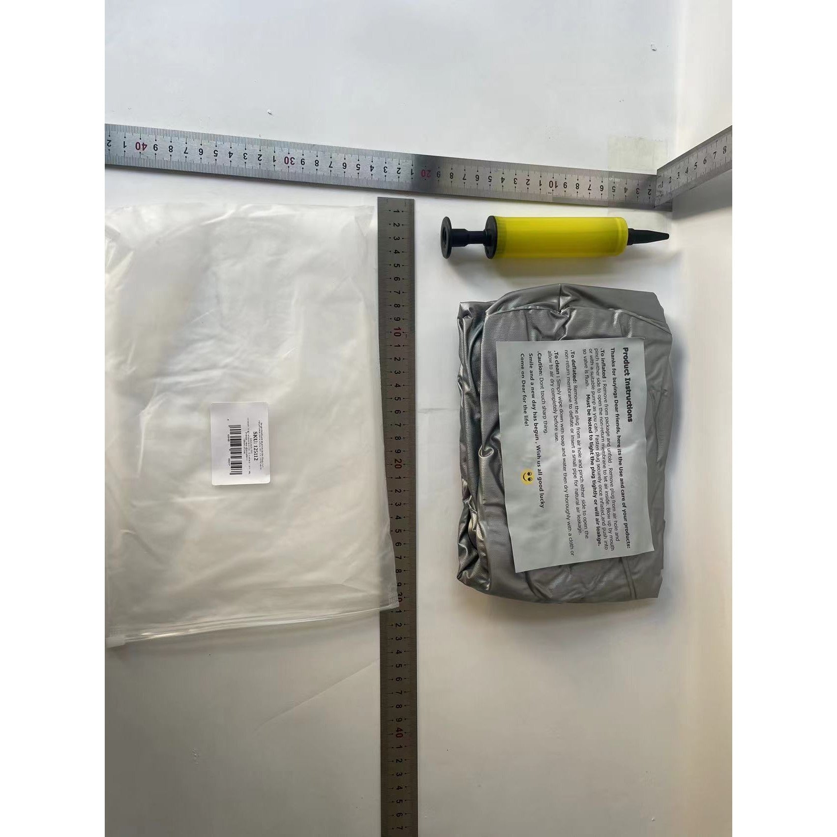 Bar gonflabil/Suport de pahare plutitor, Flippy, cu 8 compartimente, pompa inclusa, PVC, Gri, 25x18,5x4 cm-7