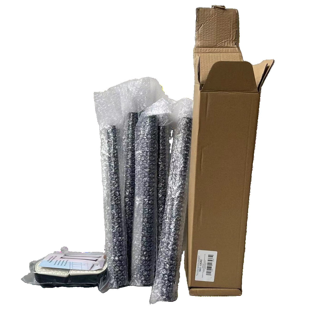 Bara Telescopica Multifunctionala, Flippy, din Otel Inoxidabil si ABS, Utilizare Universala, Extensie 185 - 205 cm, Fara Perforare Perete, Gri-9
