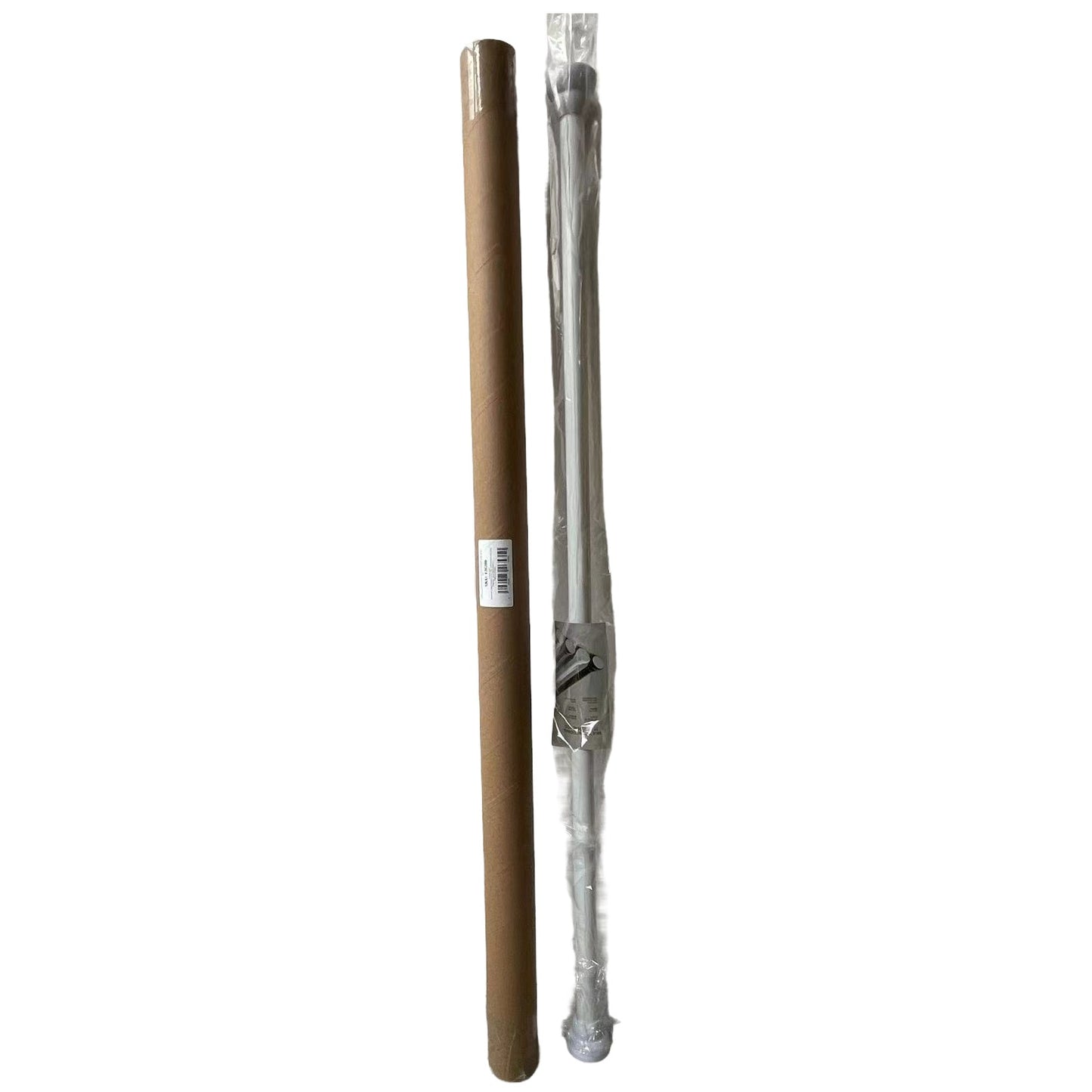 Bara Telescopica Multifunctionala, Flippy, din Otel Inoxidabil, Utilizare Universala, Retractabila 107 - 195 cm, Fara Perforare Perete, Alb-1
