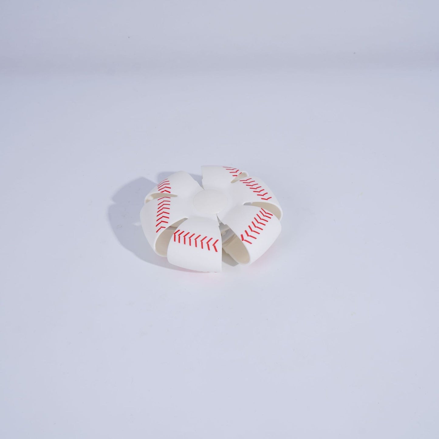Minge UFO baseball Flippy cu deformare, diametru 8 cm, 3 ani +, lumini LED interactiva, minge magică OZN zburator, minge zburătoare, Alb-1