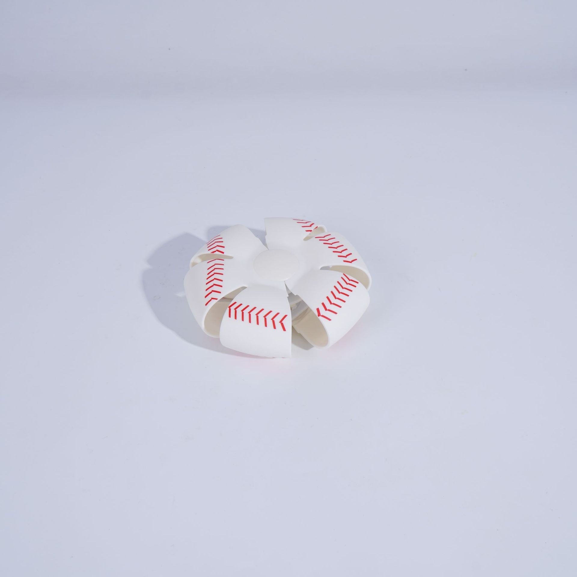 Minge UFO baseball Flippy cu deformare, diametru 8 cm, 3 ani +, lumini LED interactiva, minge magică OZN zburator, minge zburătoare, Alb-1
