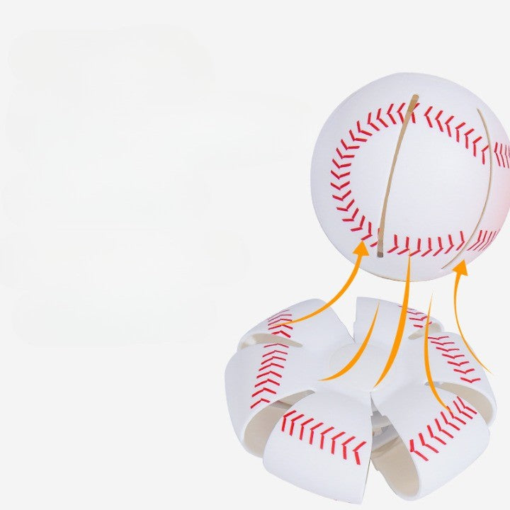 Minge UFO baseball Flippy cu deformare, diametru 8 cm, 3 ani +, lumini LED interactiva, minge magică OZN zburator, minge zburătoare, Alb-3