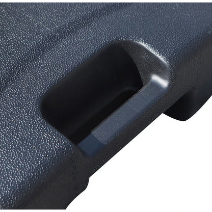 Baza umbrela din plastic, Flippy, patrata, 22 litri, neagra-1
