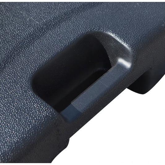 Baza umbrela din plastic, Flippy, patrata, 22 litri, neagra-1