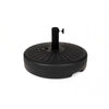 Baza umbrela din plastic Flippy, rotunda, 22 litri, neagra-0
