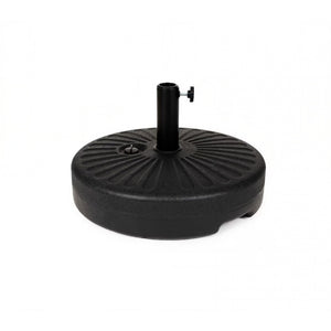 Baza umbrela din plastic Flippy, rotunda, 22 litri, neagra-0