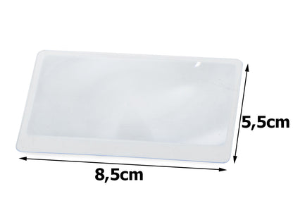 Set 5 Lupe Fresnel Pentru Citit, Format Card 85X55mm