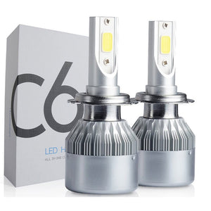Set 2 becuri LED Auto, model C6, soclu H11, 6000K, 36W, 3500Lm​, plug & play-0