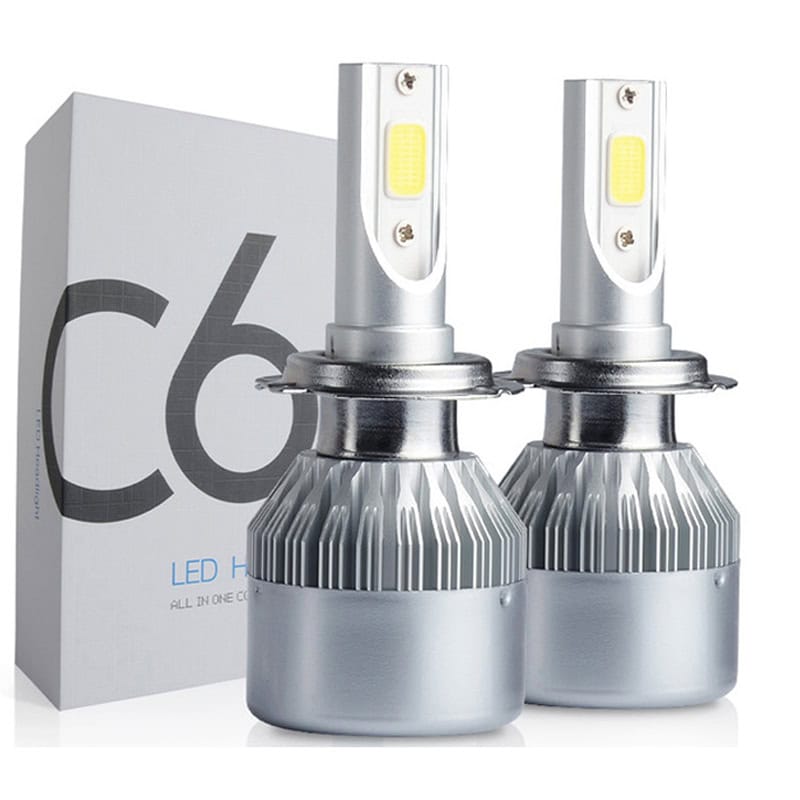 Set 2 becuri LED Auto, model C6, soclu H11, 6000K, 36W, 3500Lm​, plug & play-0