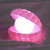 Lampa de Veghe, Flippy, Model Scoica cu Perla, Lumina Calda, Roz-0