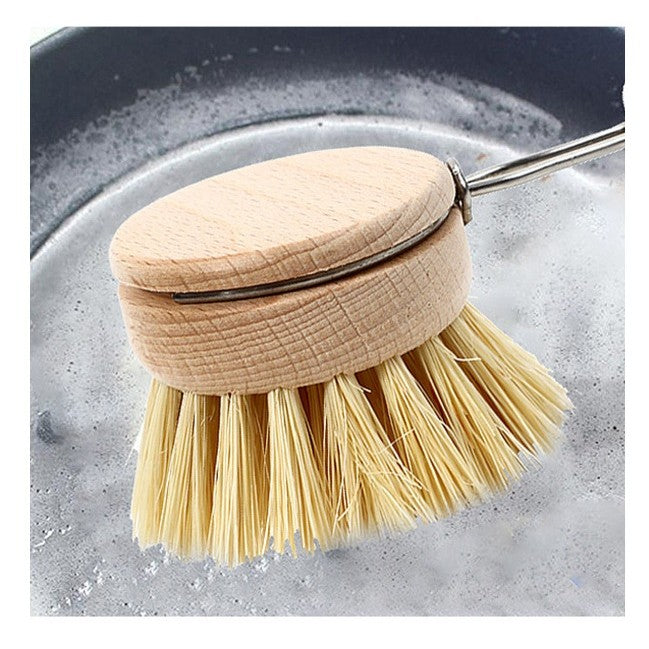 Perie de Curatat Vase si Alimente, Flippy, din Lemn de Fag cu Coada, 24 x 5.8 cm, Perie din Sisal, Crem-3