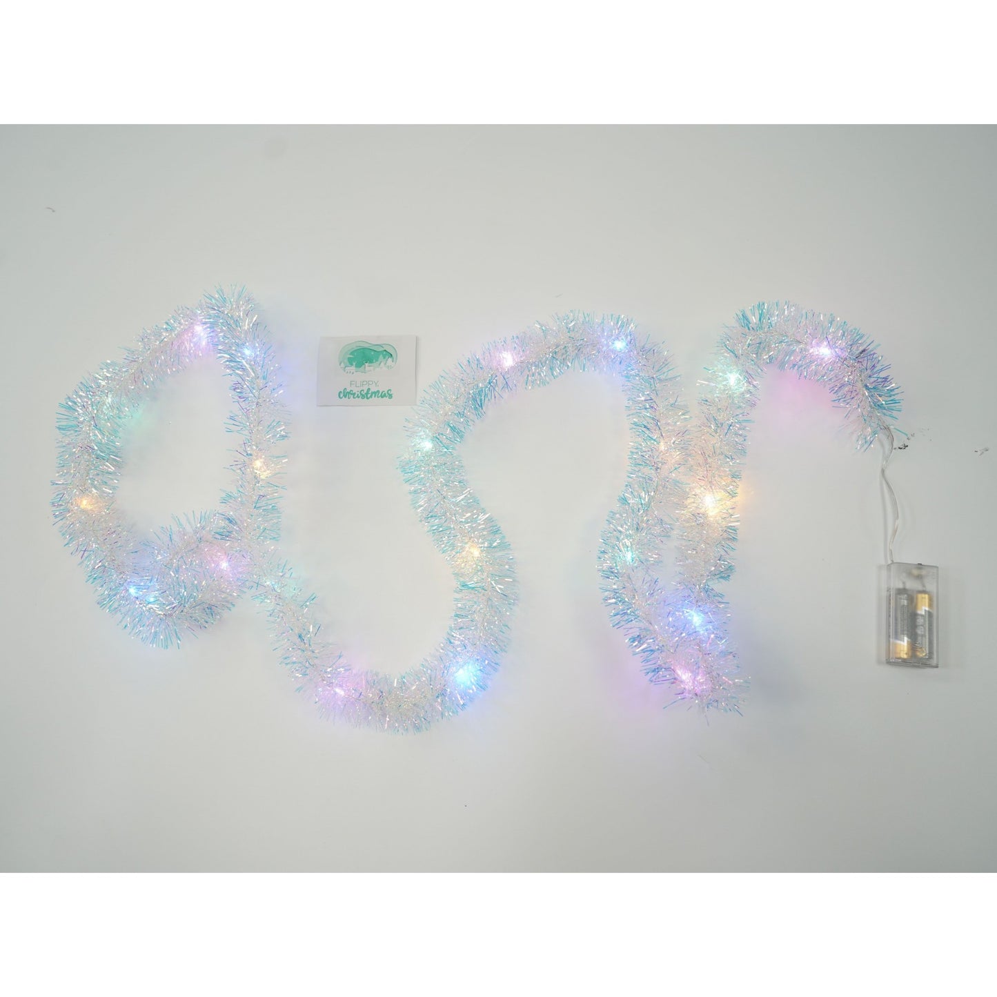 Beteala Craciun cu LED, Multicolora, simpla, 2 m x 5 cm, PVC, Sir, Artificiala, Flippy-4
