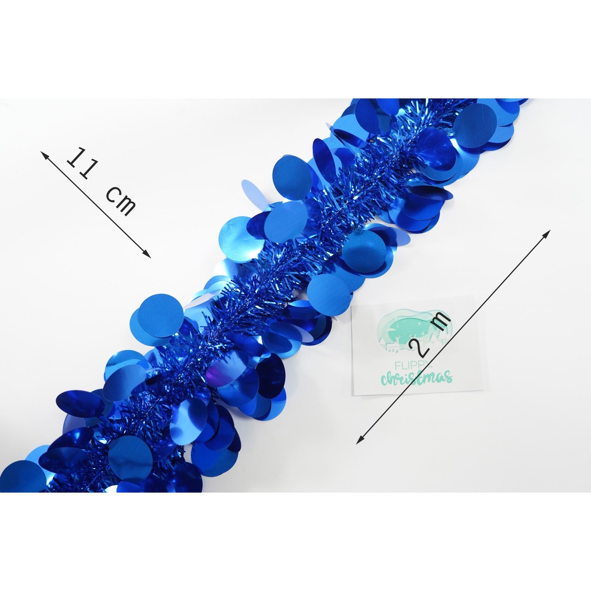 Beteala Craciun, Flippy, albastru, marimea: 2 m x 11 cm material:folie PVC, interior/exterior-5
