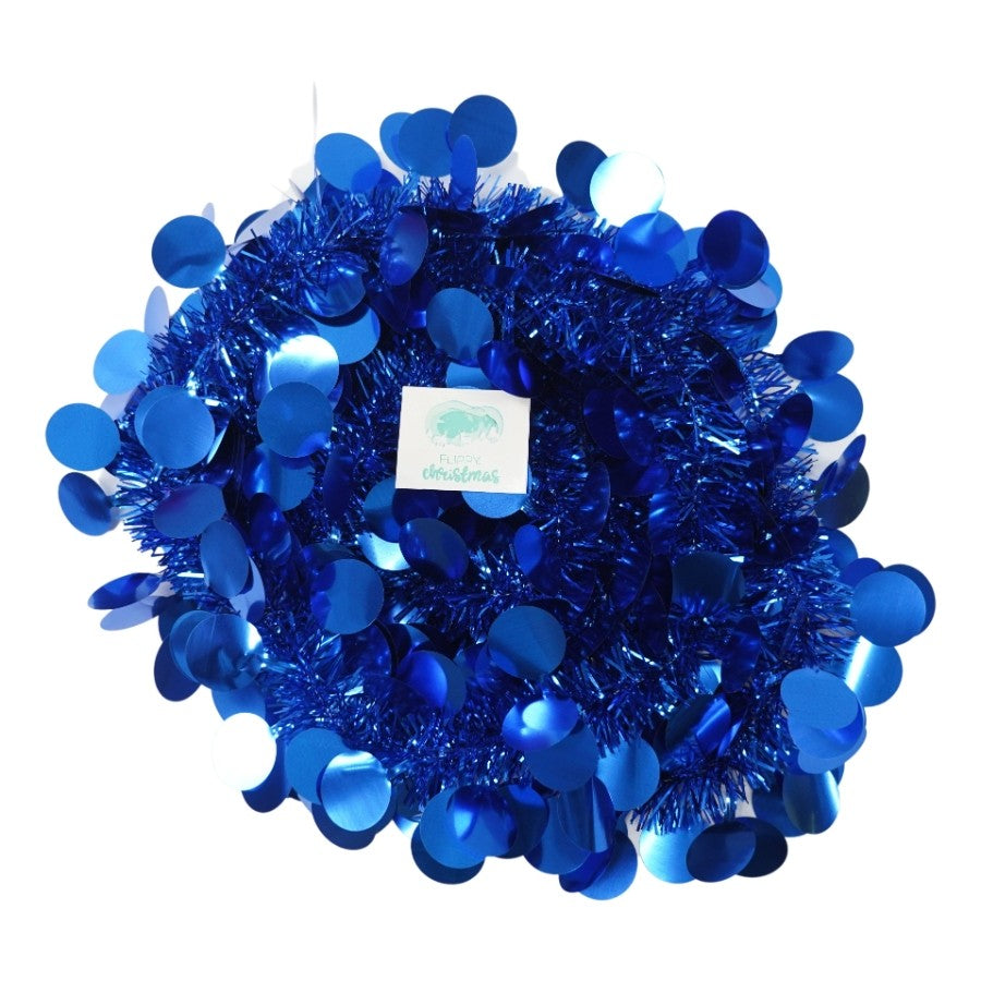 Beteala Craciun, Flippy, albastru, marimea: 2 m x 11 cm material:folie PVC, interior/exterior-0