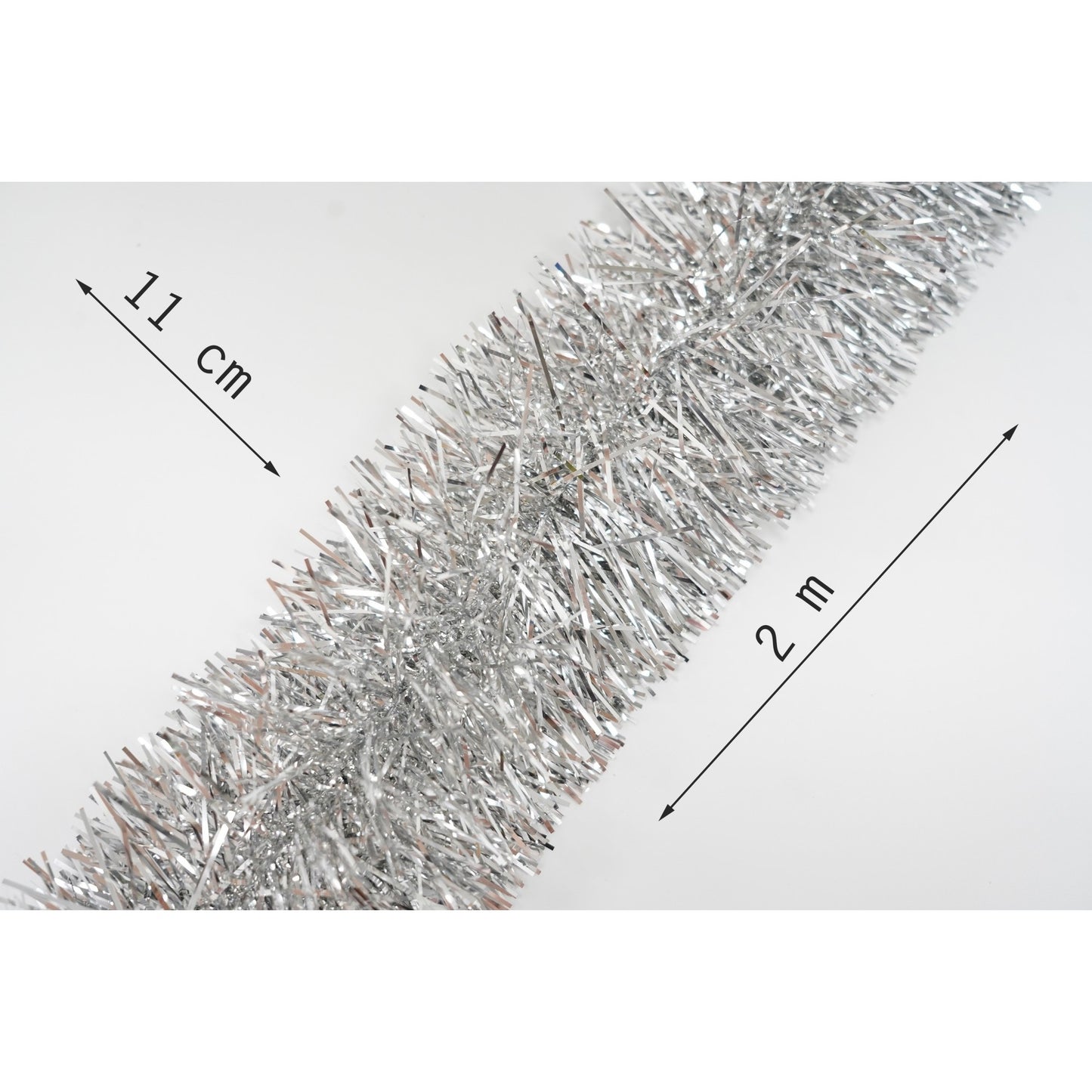 Beteala Craciun, Flippy, argintiu, marimea: 2 m x 11 cm material:folie PVC, interior/exterior-5