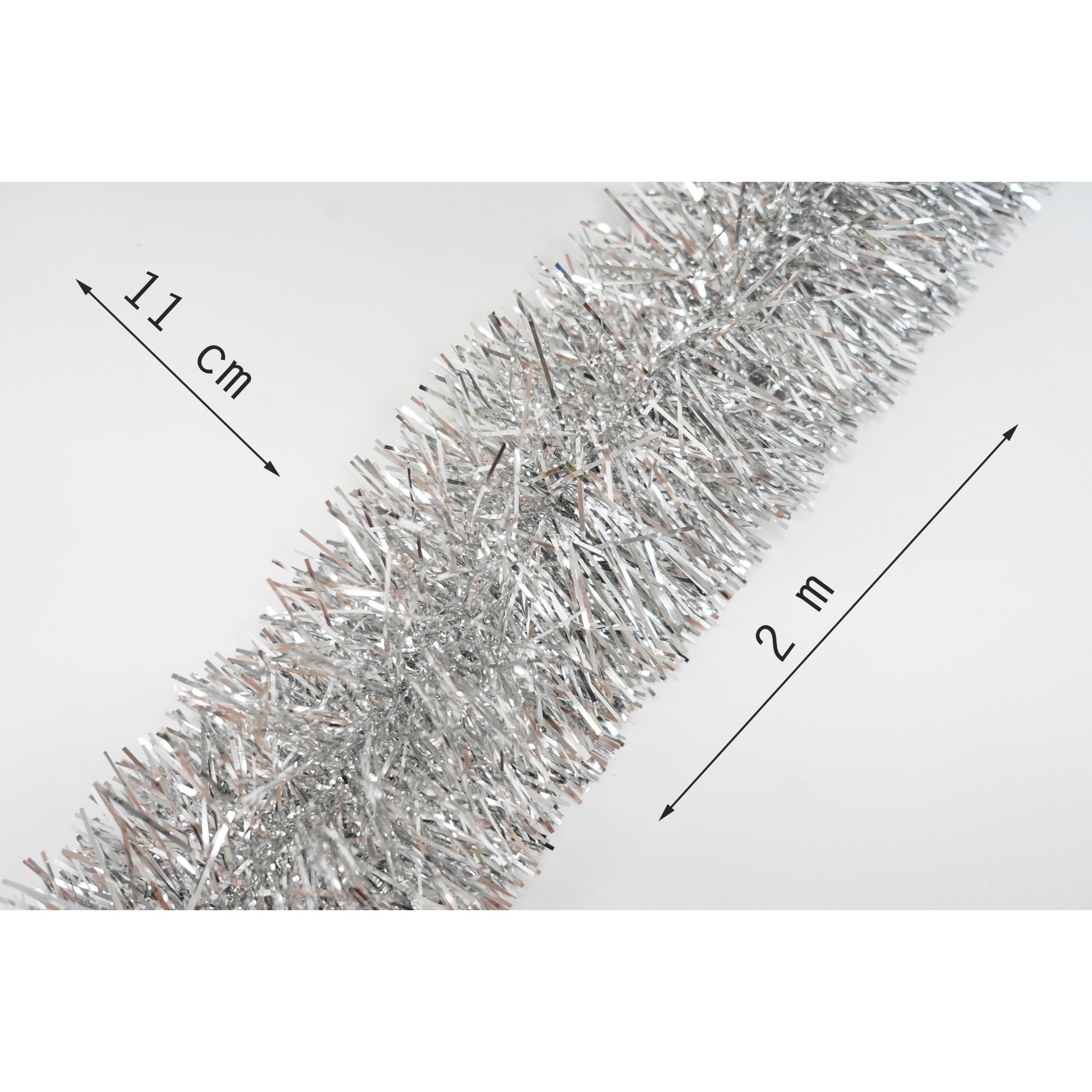 Beteala Craciun, Flippy, argintiu, marimea: 2 m x 11 cm material:folie PVC, interior/exterior-5