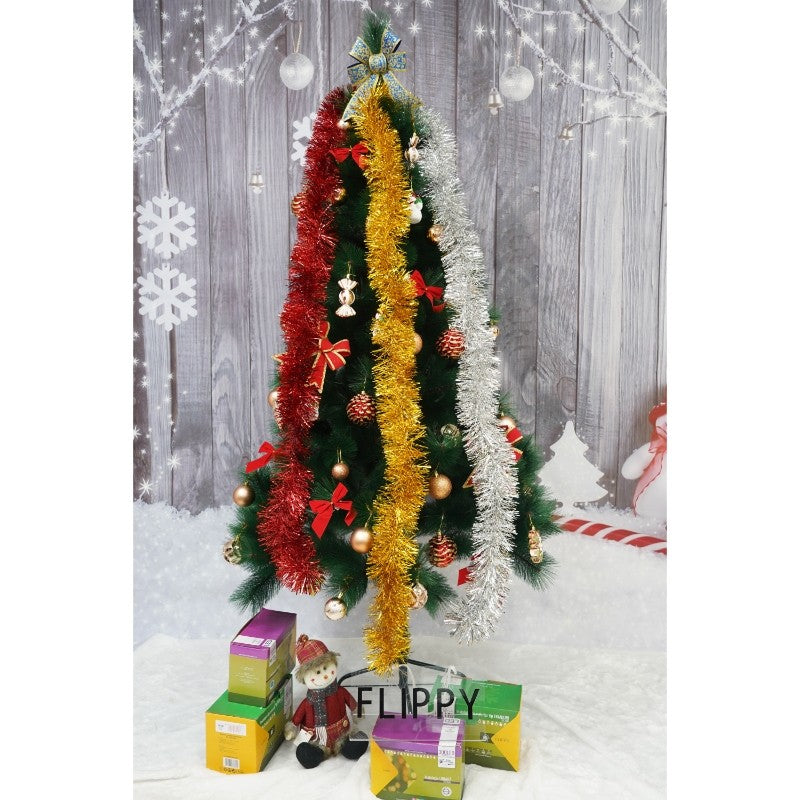 Beteala Craciun, Flippy, argintiu, marimea: 2 m x 11 cm material:folie PVC, interior/exterior-10