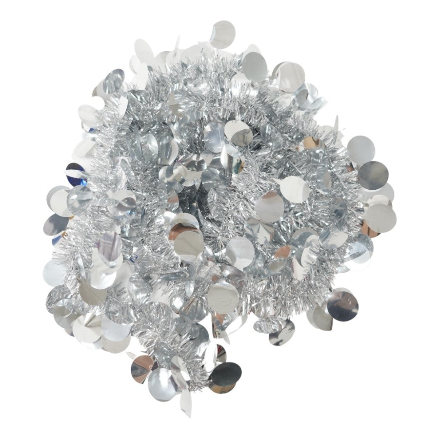 Beteala Craciun, Flippy, argintiu, marimea: 2 m x 11 cm material:folie PVC, interior/exterior-0