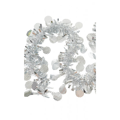 Beteala Craciun, Flippy, argintiu, marimea:  2 m x 11 cm x 9 cm material:folie PVC, interior/exterior-3