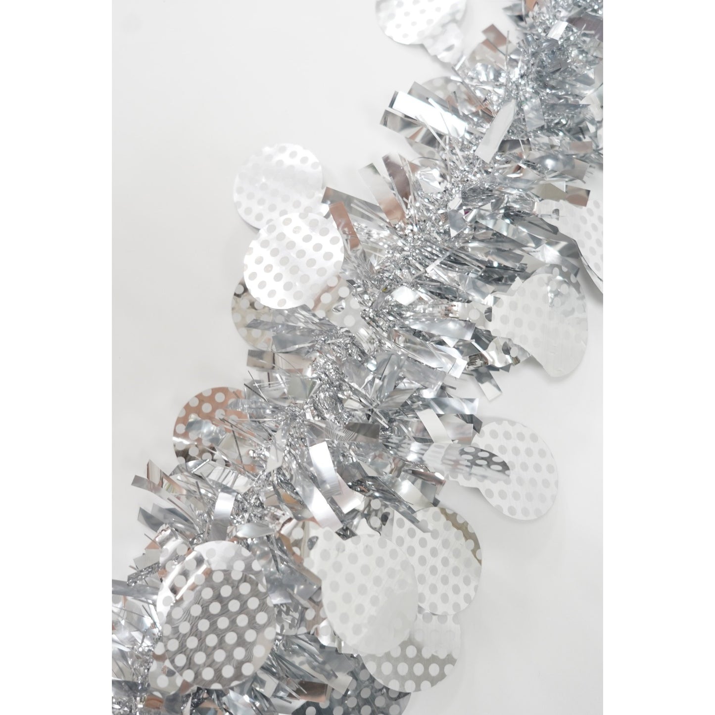 Beteala Craciun, Flippy, argintiu, marimea:  2 m x 11 cm x 9 cm material:folie PVC, interior/exterior-9