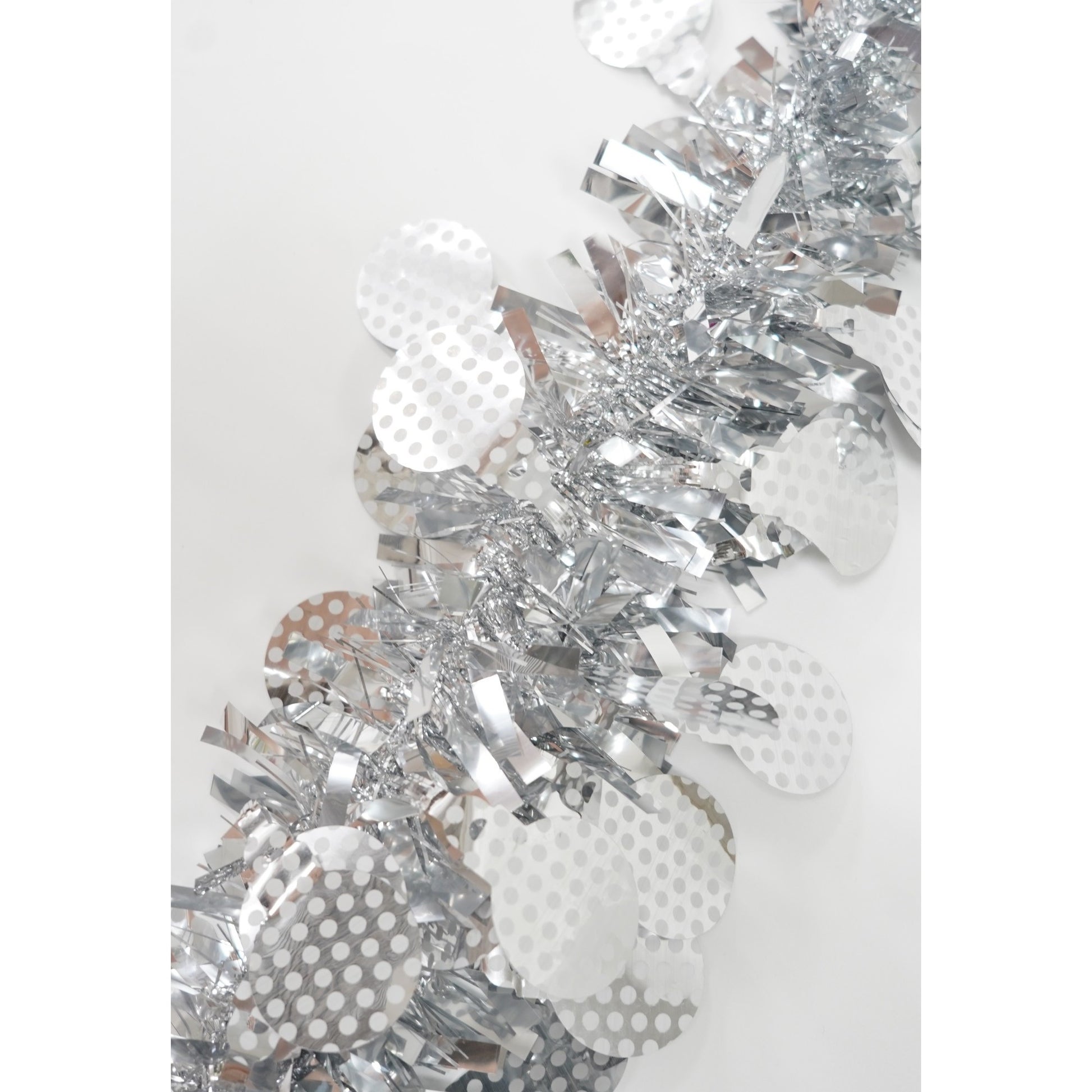 Beteala Craciun, Flippy, argintiu, marimea:  2 m x 11 cm x 9 cm material:folie PVC, interior/exterior-9