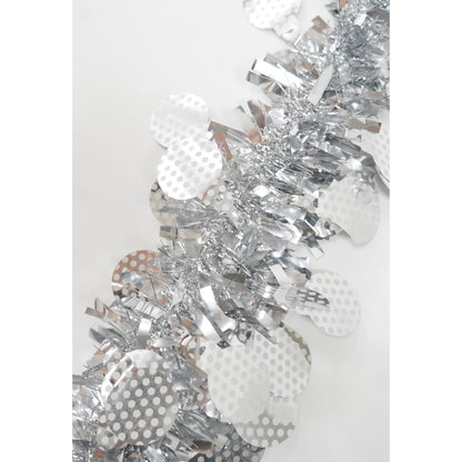 Beteala Craciun, Flippy, argintiu, marimea:  2 m x 11 cm x 9 cm material:folie PVC, interior/exterior-9