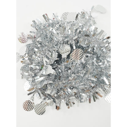 Beteala Craciun, Flippy, argintiu, marimea:  2 m x 11 cm x 9 cm material:folie PVC, interior/exterior-11