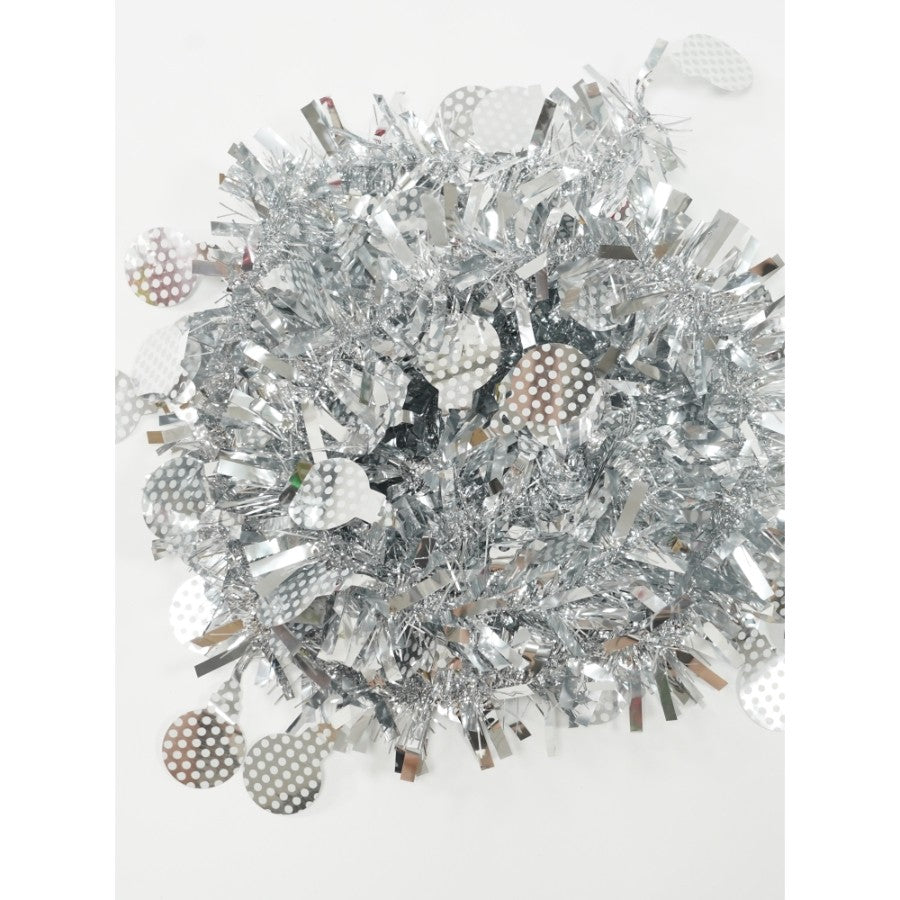 Beteala Craciun, Flippy, argintiu, marimea:  2 m x 11 cm x 9 cm material:folie PVC, interior/exterior-11