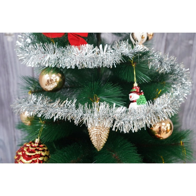 Beteala Craciun, Flippy, argintiu, marimea: 2 m x 5 cm material:folie PVC, interior/exterior-8
