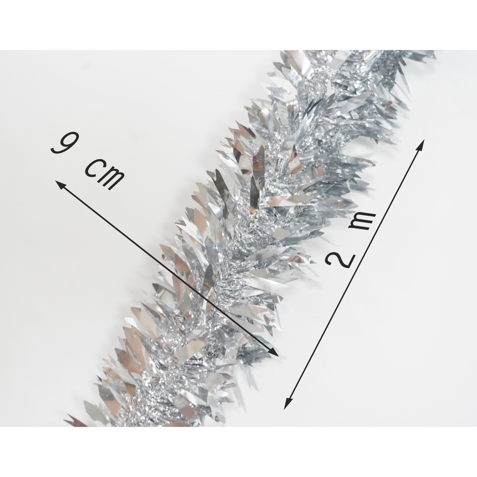 Beteala Craciun, Flippy, argintiu, marimea:  2 m x 6.5 cm material:folie PVC, interior/exterior-10