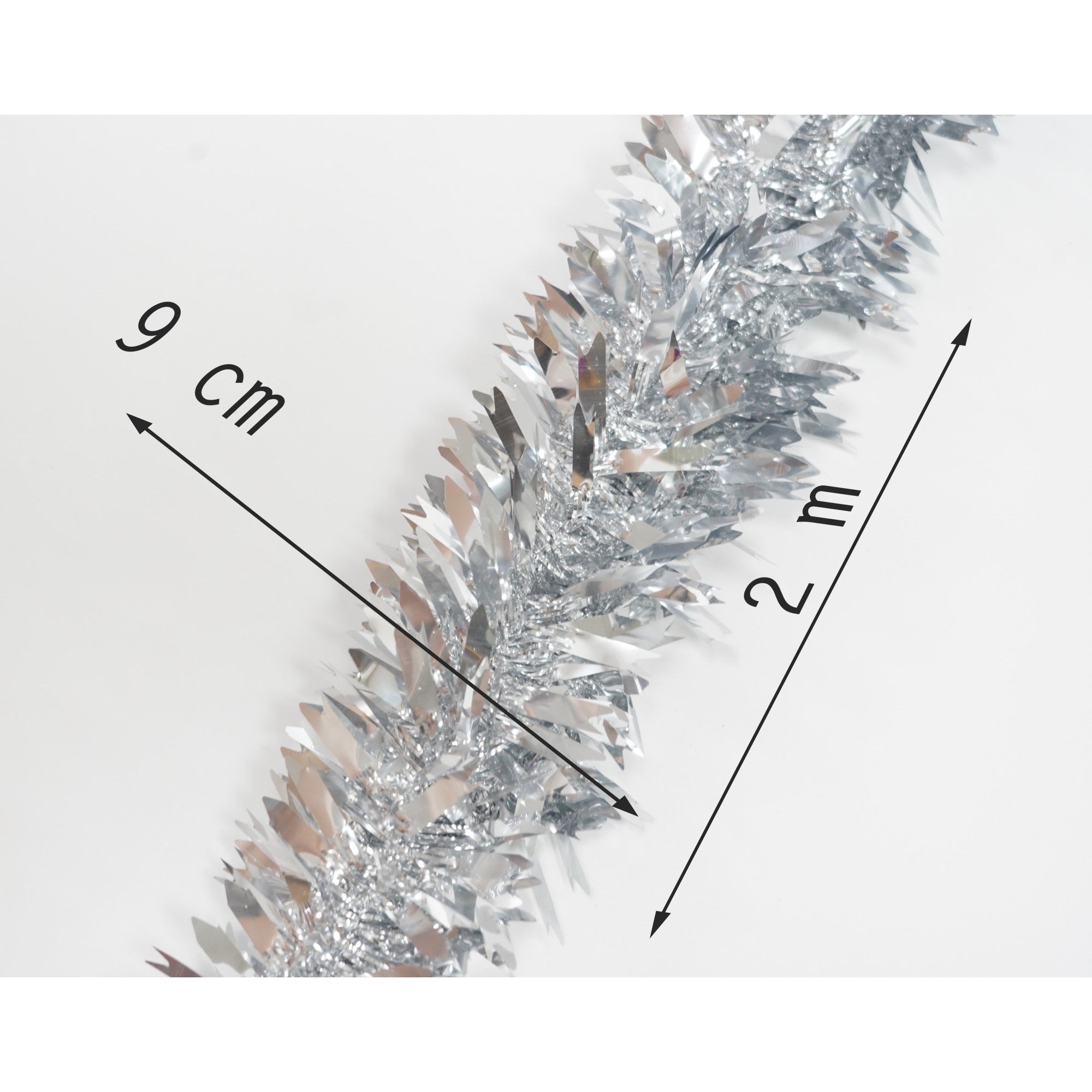Beteala Craciun, Flippy, argintiu, marimea:  2 m x 6.5 cm material:folie PVC, interior/exterior-10