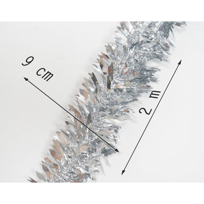 Beteala Craciun, Flippy, argintiu, marimea:  2 m x 6.5 cm material:folie PVC, interior/exterior-10