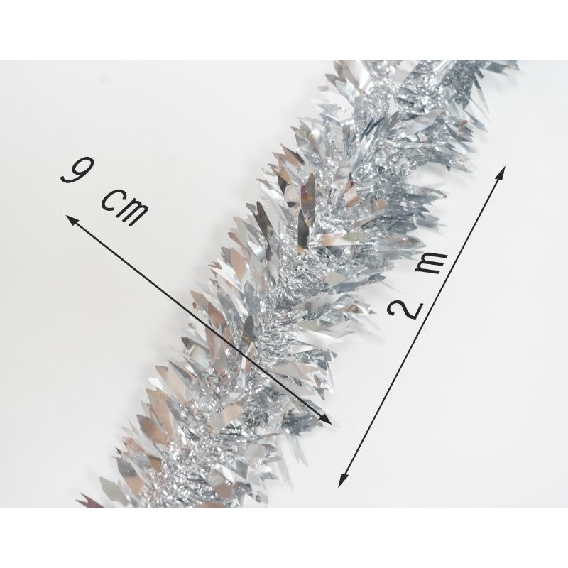 Beteala Craciun, Flippy, argintiu, marimea:  2 m x 6.5 cm material:folie PVC, interior/exterior-15