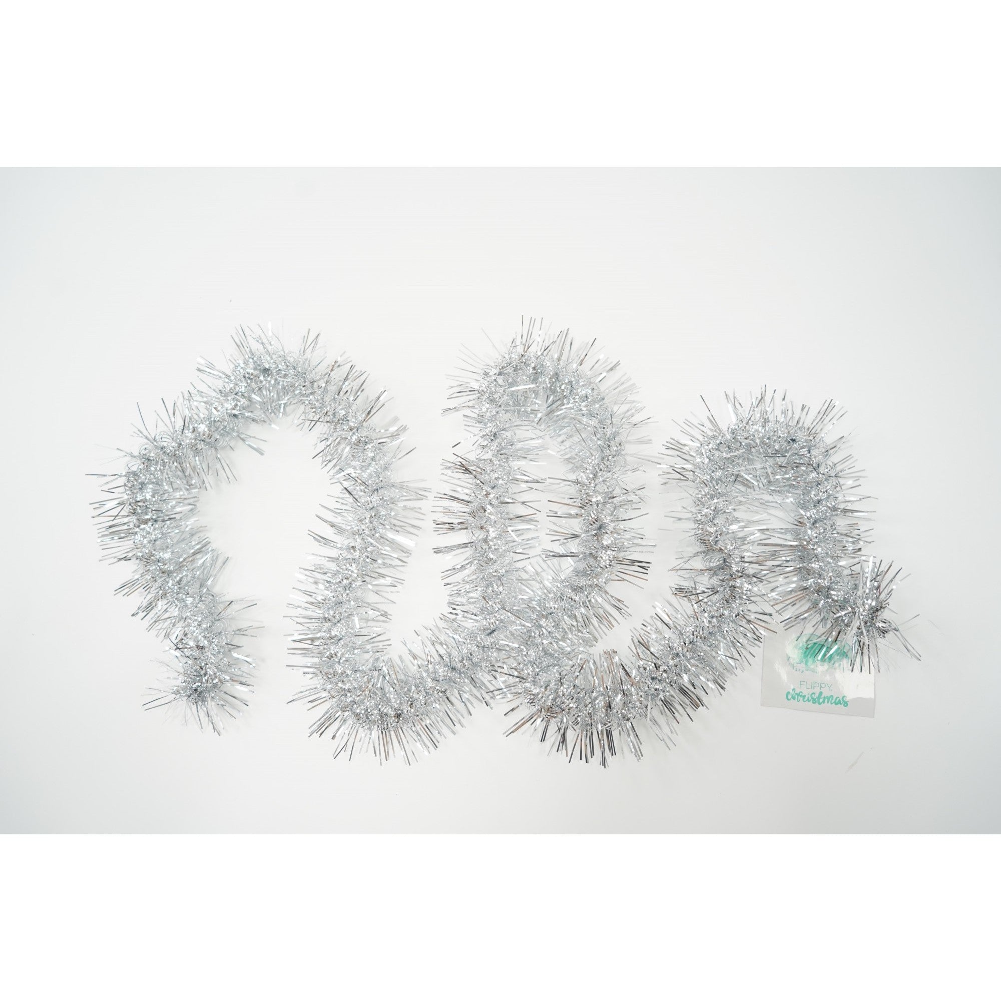 Beteala Craciun, Flippy, argintiu, marimea: 2 m x 8 cm material:folie PVC, interior/exterior-4