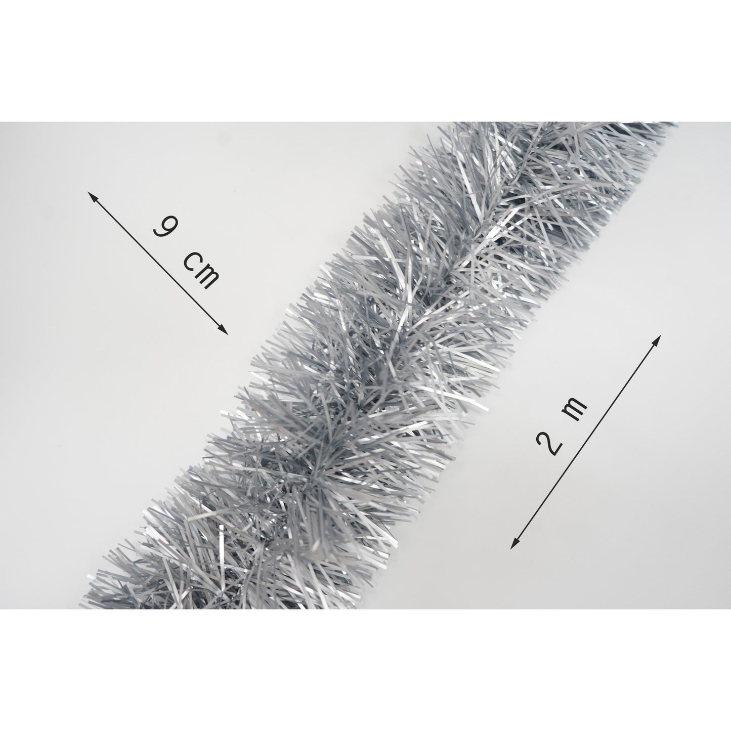 Beteala Craciun, Flippy, argintiu, marimea: 2 m x 9 cm material:folie PVC, interior/exterior-5
