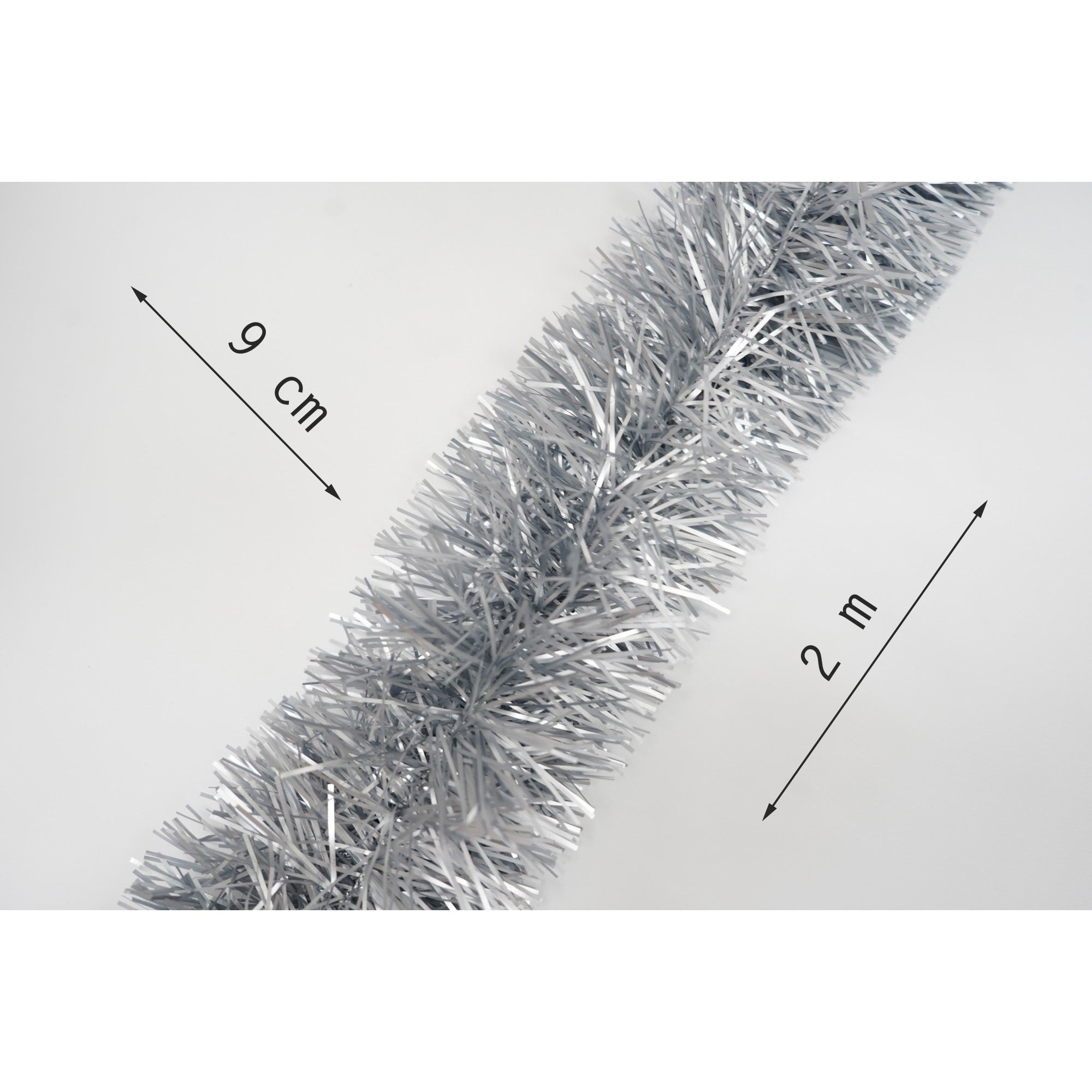 Beteala Craciun, Flippy, argintiu, marimea: 2 m x 9 cm material:folie PVC, interior/exterior-5